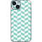 Blue White Chevron iPhone 15 Skin