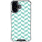 Blue White Chevron iPhone 16 Clear Case