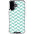 Blue White Chevron iPhone 16 Clear Case