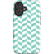 Blue White Chevron iPhone 16 Impact Case
