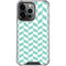 Blue White Chevron iPhone 16 Pro Clear Case