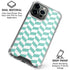 Blue White Chevron iPhone 16 Pro Clear Case