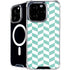 Blue White Chevron iPhone 16 Pro MagSafe Case