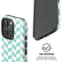 Blue White Chevron iPhone 16 Pro Magsafe Impact Case