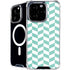 Blue White Chevron iPhone 16 Pro Max MagSafe Case