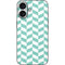 Blue White Chevron iPhone 16 Skin