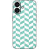Blue White Chevron iPhone 16 Skin