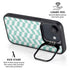 Blue White Chevron iPhone 16e Kickstand Case