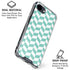 Blue White Chevron iPhone 16e Clear Case