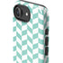 Blue White Chevron iPhone 16e Impact Case