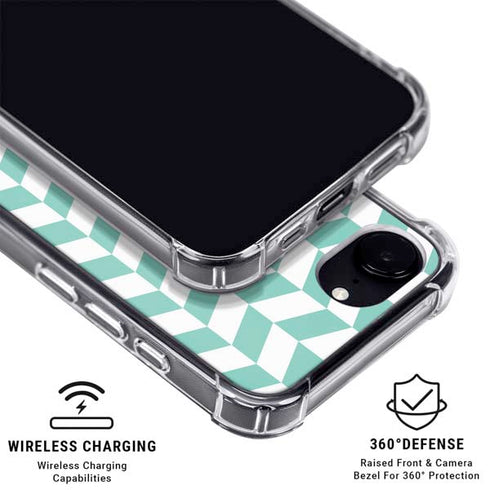 Blue White Chevron iPhone 16e MagSafe Case