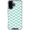 Blue White Chevron iPhone 17 Clear Case