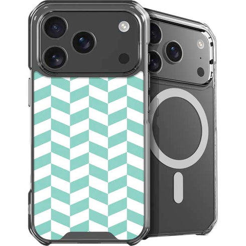 Blue White Chevron iPhone 18 Pro MagSafe Case