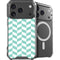 Blue White Chevron iPhone 18 Pro MagSafe Case