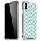 Blue White Chevron iPhone X/XS Clear Case