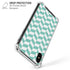 Blue White Chevron iPhone X/XS Clear Case