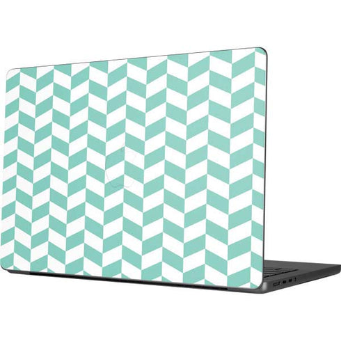 Blue White Chevron Apple MacBook Pro 14-inch Skin