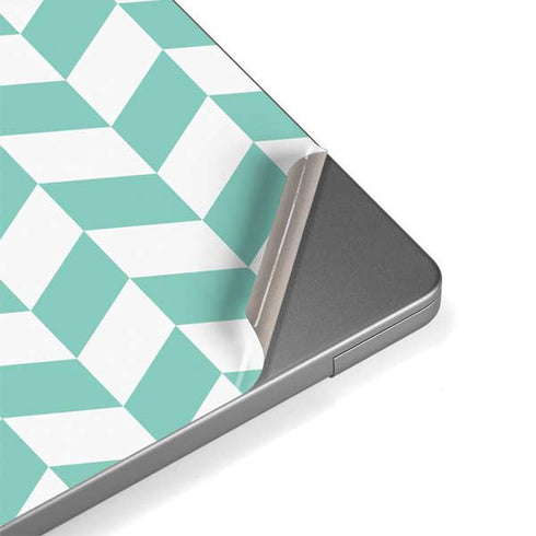 Blue White Chevron Apple MacBook Pro 14-inch Skin