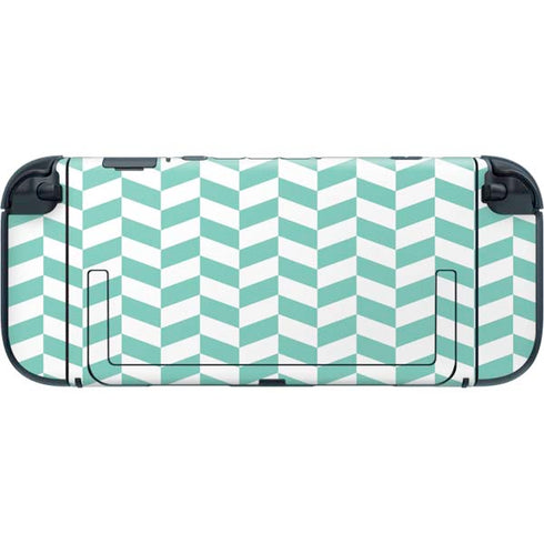 Blue White Chevron Nintendo Switch 2 (2025) with Joy-Con Skin