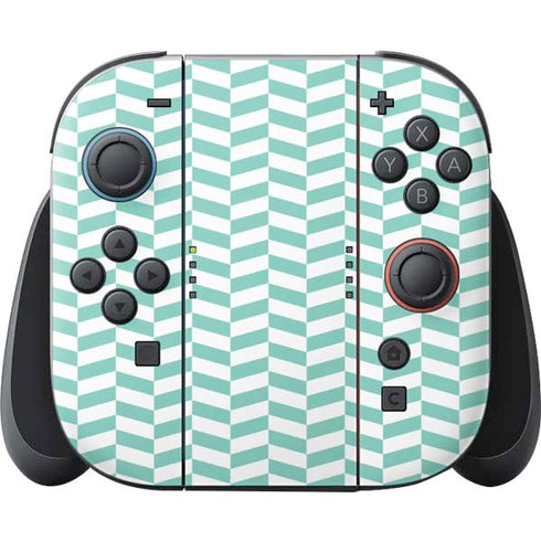 Blue White Chevron Nintendo Switch 2 (2025) Joy-Con Controller Skin