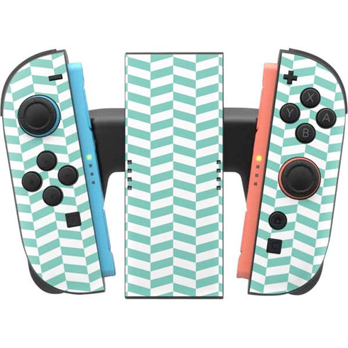 Blue White Chevron Nintendo Switch 2 (2025) Joy-Con Controller Skin