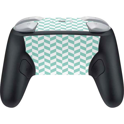 Blue White Chevron Nintendo Switch 2 (2025) Pro Controller Skin
