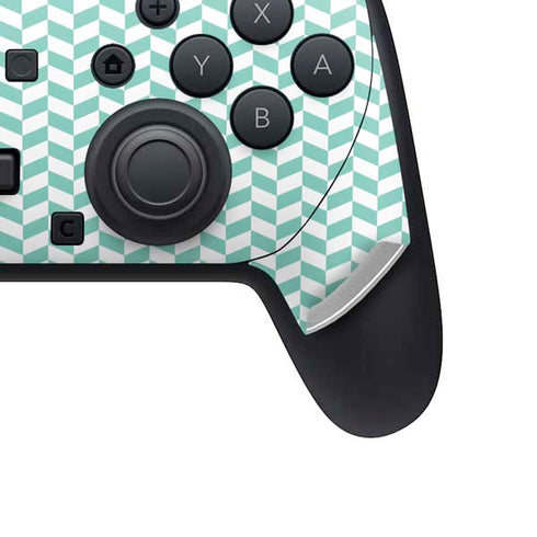 Blue White Chevron Nintendo Switch 2 (2025) Pro Controller Skin