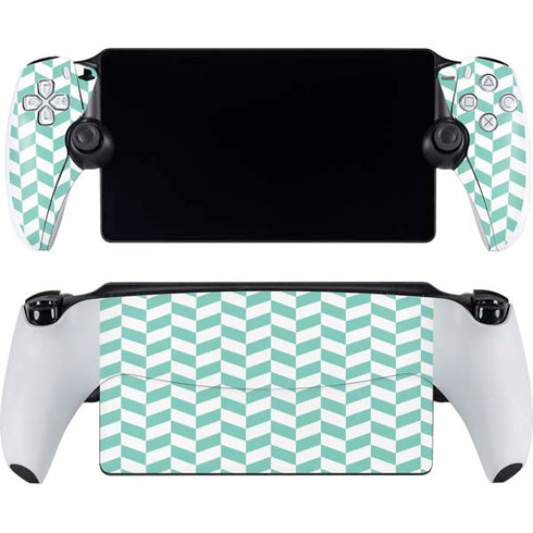 Blue White Chevron PlayStation PS5 Skins