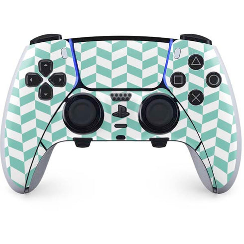 Blue White Chevron PlayStation PS5 Skins
