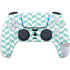Blue White Chevron PS5 Pro Bundle Skin