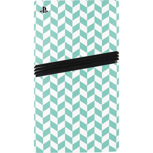 Blue White Chevron PS5 Pro Console Skin