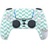 Blue White Chevron PS5 Pro Disk Bundle Skin