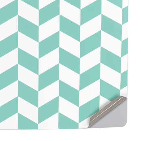 Blue White Chevron PS5 Slim Digital Edition Console Skin