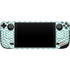 Blue White Chevron Steam Deck Handheld Gaming Computer Skin