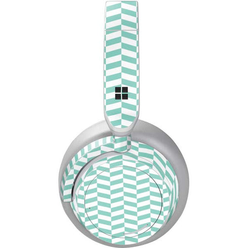 Blue White Chevron Surface Headphones Skin