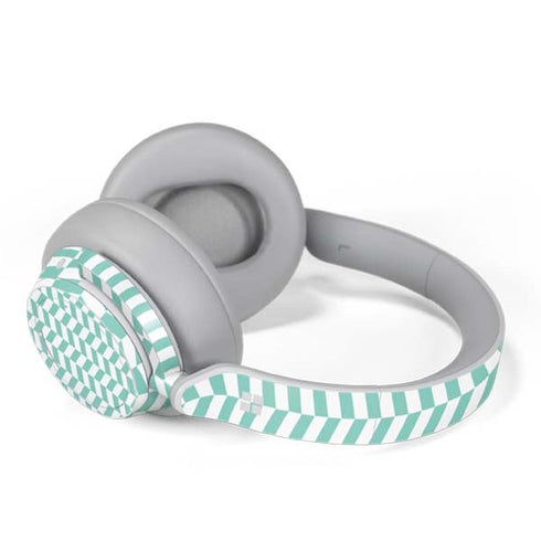Blue White Chevron Surface Headphones Skin
