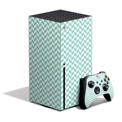 Blue White Chevron Xbox Series X Skins