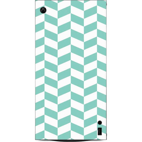 Blue White Chevron XBox Series X Digital Edition Console Skin