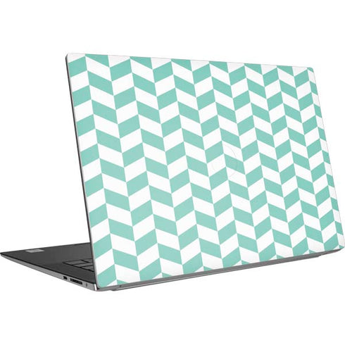Blue White Chevron Dell XPS Skin