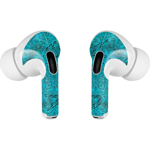 Blue Zen Ginseng AirPods Skins