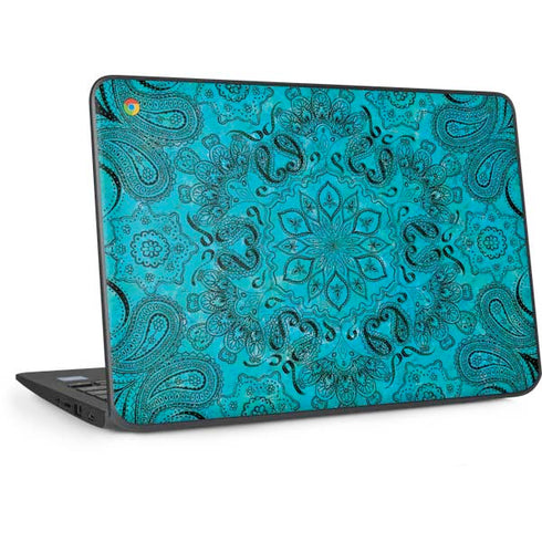 Blue Zen Ginseng HP Chromebook Skin