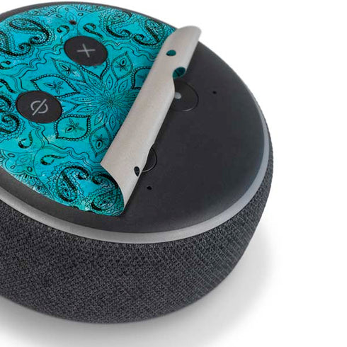 Blue Zen Ginseng Amazon Echo Dot Skin