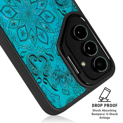 Blue Zen Ginseng Galaxy S24 Plus Kickstand Case