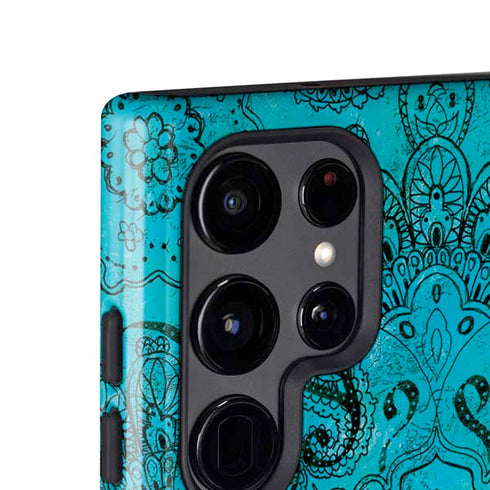 Blue Zen Ginseng Galaxy S25 Ultra Impact Case