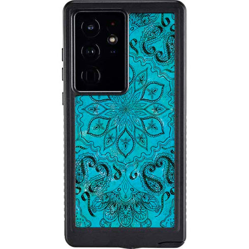 Blue Zen Ginseng Galaxy S24 Ultra Waterproof Case