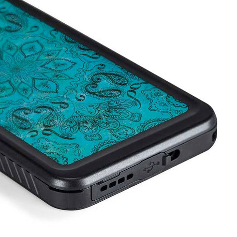 Blue Zen Ginseng Galaxy S24 Waterproof Case