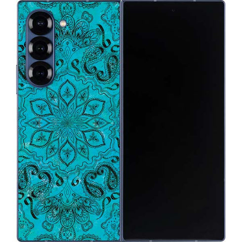 Blue Zen Ginseng Galaxy Z Fold6 Skin