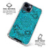 Blue Zen Ginseng iPhone 15 Clear Case