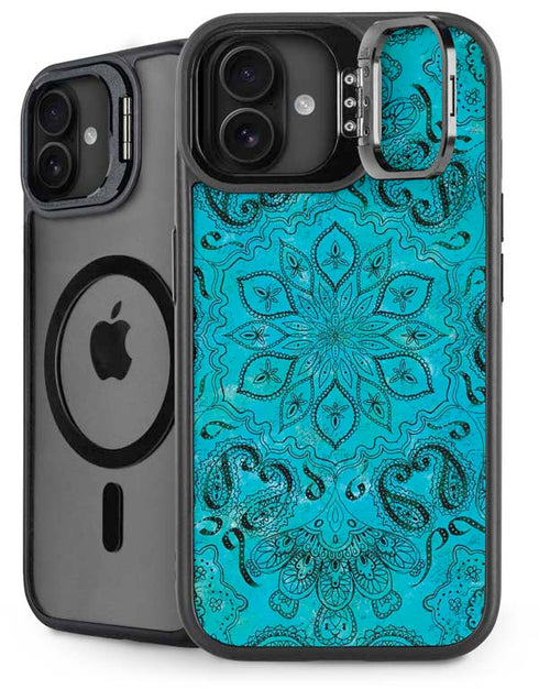 Blue Zen Ginseng iPhone 16 Plus Kickstand Case