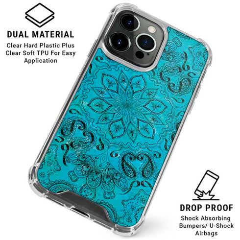 Blue Zen Ginseng iPhone 16 Pro Max Clear Case